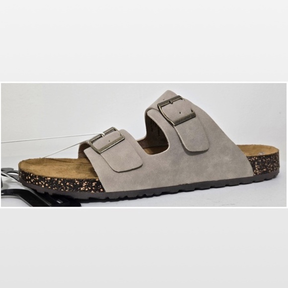 New Falls Creek Slide Shoes Mens Size 13 Boho Gray 2 Thick Strapped Buckled NWT - Picture 5 of 15